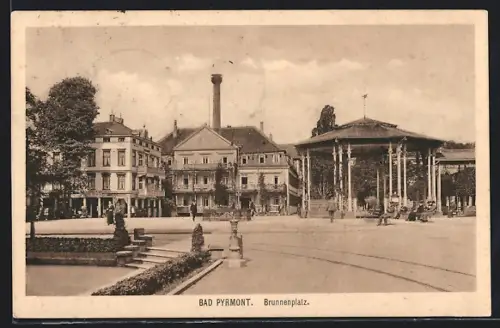 AK Bad Pyrmont, Brunnenplatz