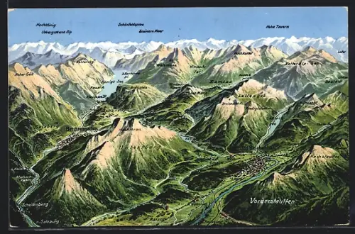 AK Bad Reichenhall, Watzmann, Königssee, Untersberg
