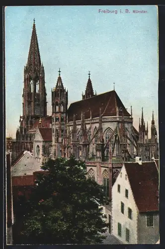 AK Freiburg i. B., Blick zum Münster