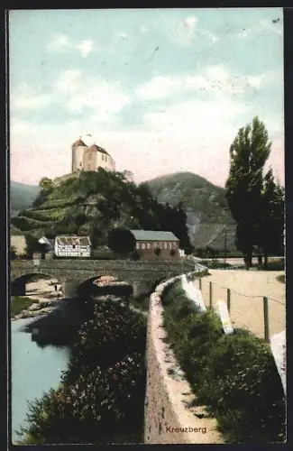 AK Kreuzberg / Ahr, Panorama mit Schloss