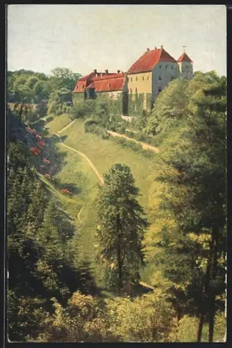 AK Meissen, Schloss Siebeneichen, Totale