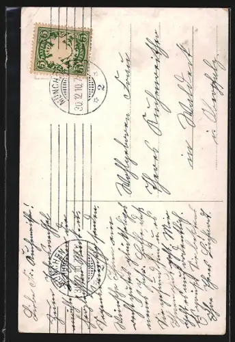 AK München, Neues Rathaus mit Totalansicht