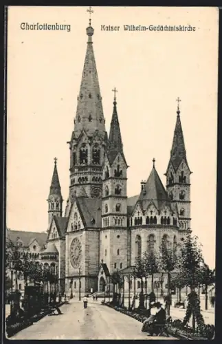 AK Berlin-Charlottenburg, Kaiser Wilhelm-Gedächtniskirche
