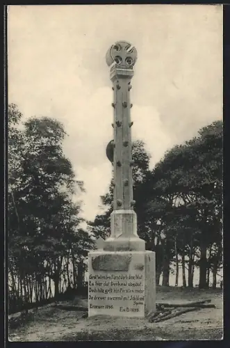 AK Berlin-Grunewald, Schildhorn-Denkmal
