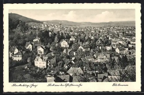 AK Blankenburg i. Harz, Blick von der Schlossterrasse