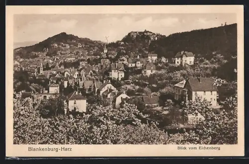 AK Blankenburg /Harz, Blick vom Eichenberg
