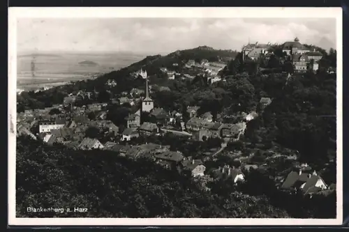 AK Blankenburg a. Harz, Ortspanorama