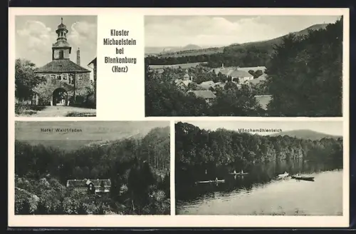 AK Blankenburg /Harz, Kloster Michaelstein, Hotel Waldfrieden