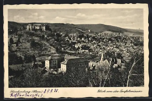 AK Blankenburg /Harz, Blick von der Teufelsmauer