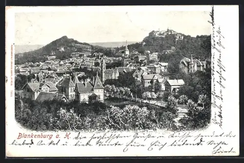 AK Blankenburg a. H., Ortspanorama