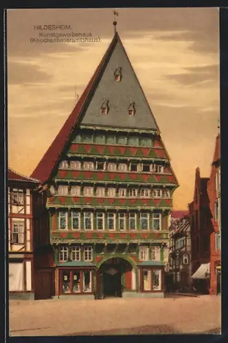 AK Hildesheim, Kunstgewerbehaus (Knochenhaueramtshaus)