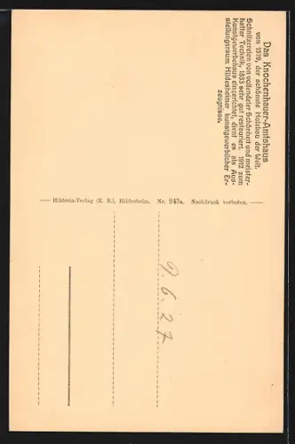 AK Hildesheim, Kunstgewerbehaus (Knochenhaueramtshaus)