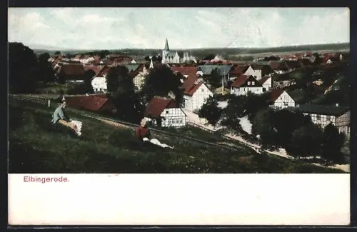 AK Elbingerode, Ortsansicht mit Kirche