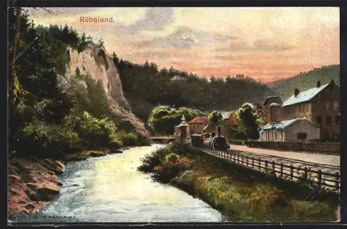AK Rübeland, Flusspartie im Ort