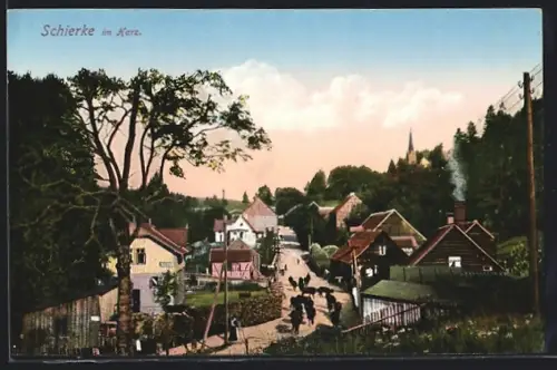 AK Schierke im Harz, Ortspanorama