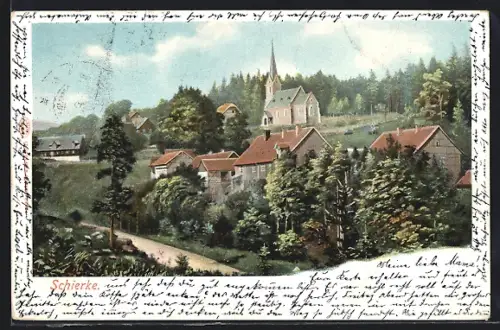 AK Schierke, Blick zur Kirche