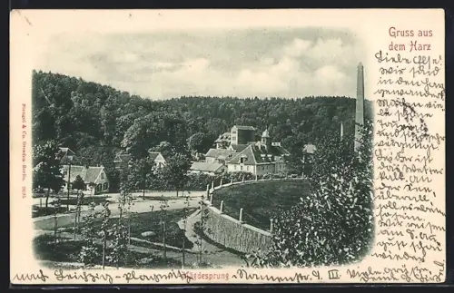 AK Mägdesprung /Harz, Ortsansicht