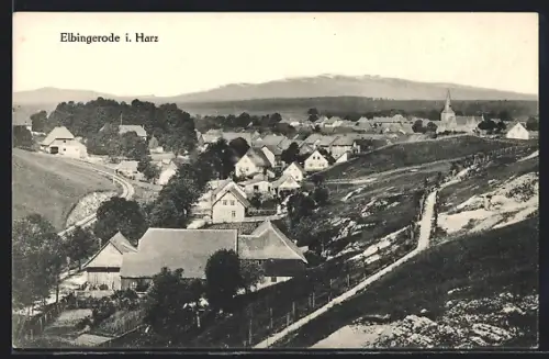AK Elbingerode i. Harz, Ortsansicht mit Wohnhäusern