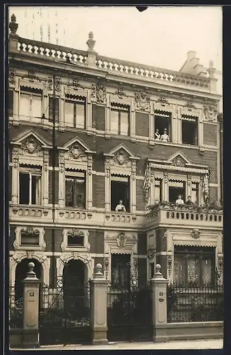 Foto-AK Düsseldorf, Haus Hesse in der Uhlandstrasse 19-17, 1910