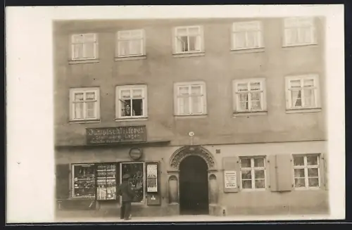 Foto-AK Dresden, Messerschmiede Wilhelm Pophal, Weisseritzstrasse 72