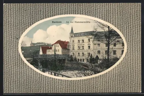AK Bautzen, An der Hammermühle im Passepartout
