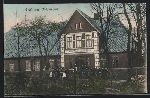 AK Wichtenbeck, Gasthaus Adolf Schulte