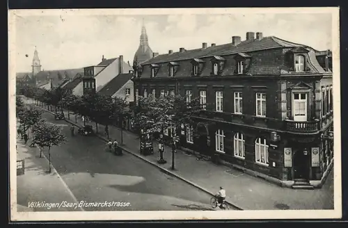 AK Völklingen /Saar, Kirner Restaurant, Ecke  und Bismarckstrasse, Inh. Franz Holländer