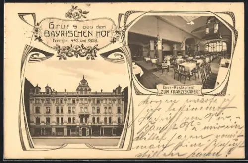 AK Hannover, Gastwirtschaft Bayrischer Hof und Bier-Restaurant zum Franziskaner