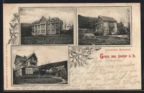 AK Goslar a. H., Häuser vom Hotel-Sanatorium Marienbad