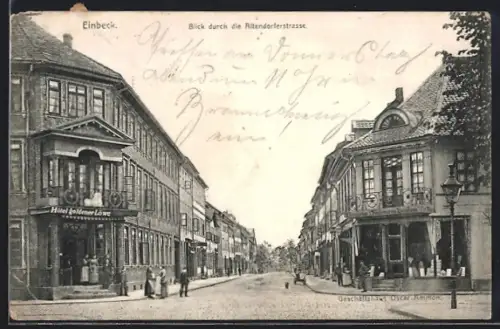 AK Einbeck, Blick durch die Altendorferstrasse