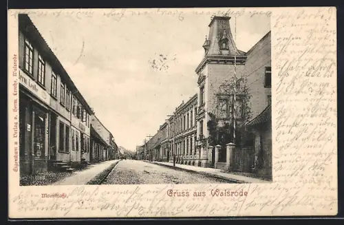 AK Walsrode, Partie in der Moorstrasse