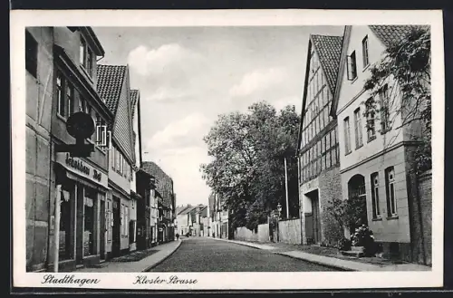 AK Stadthagen, Partie in der Kloster Strasse