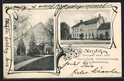 AK Braunschweig, Gasthaus Domäne Lichtenberg