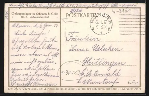 AK Scheuen, Gefangenenlager, Friedhof