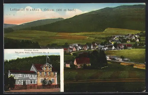 AK Wahlen i. Odenw., Pension Horie, Ortspanorama