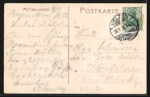 AK Bodenteich, Gasthaus von H. C. W. Schutze, Neue Schule, Kirche, Villa Dannenberg