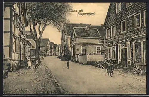 AK Bergneustadt, Partie im Ort