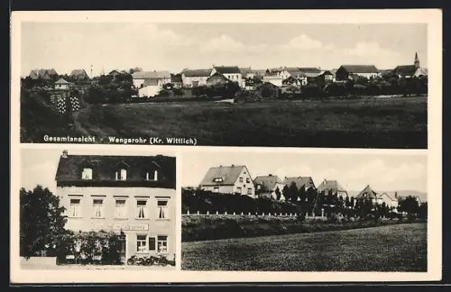 AK Wengerohr, Gasthof Edringer, Teilansicht vom Ort