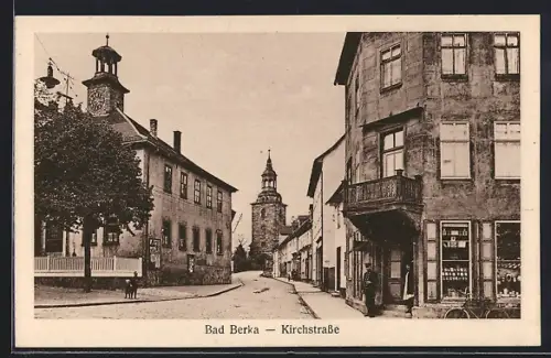 AK Bad Berka, Partie in der Kirchstrasse