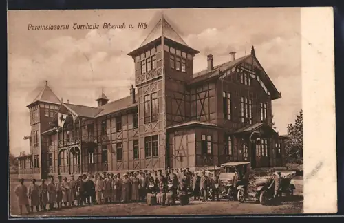 AK Biberach a. Riss, Vereinslazarett in der Turnhalle