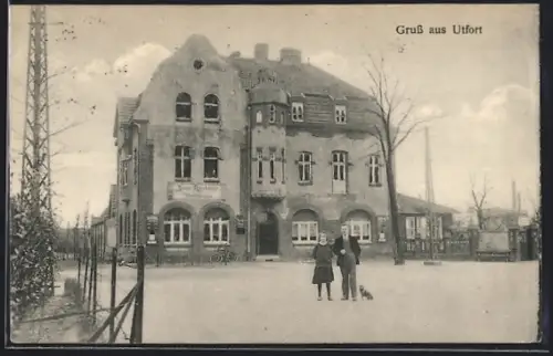 AK Utfort, Restaurant zum Ratskeller, Bes. Johann E.