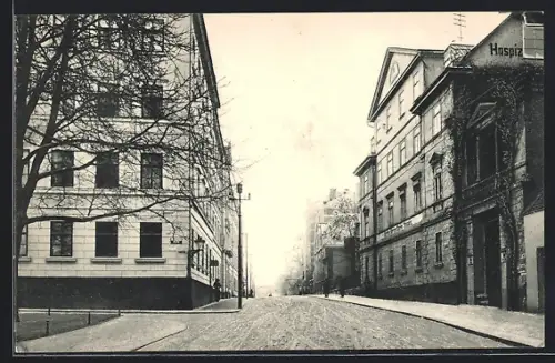 AK Weimar / Thüringen, Amalienstrasse mit Martha Marienheim