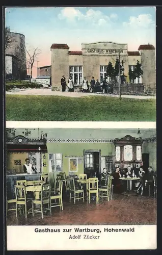 AK Eisenach, Hohenwald, Gasthaus zur Wartburg, Bes. Adolf Zücker