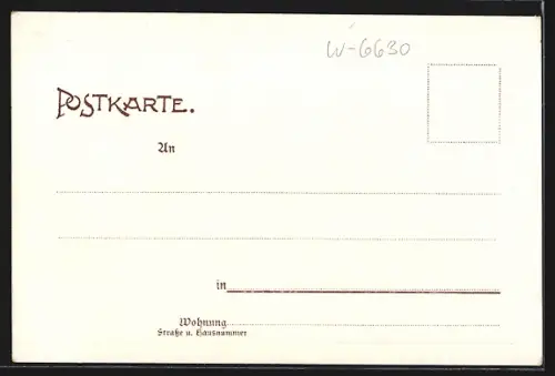 Lithographie Saarlouis, Marktplatz, Kriegerdenkmal, Hauptbahnhof, Marktplatz