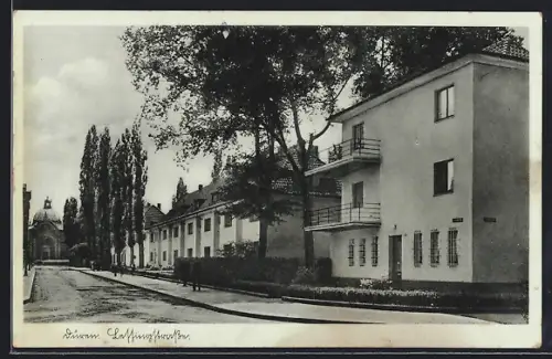 AK Düren, Häuser in der Lessingstrasse