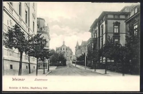 AK Weimar / Thüringen, Partie in der Lisztstrasse