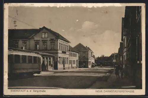 AK Eberstadt a. d. Bergstrasse, Neue Darmstädterstrasse