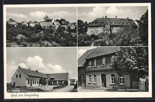 AK Dringenberg, Burg, Pension Schönblick & Schule