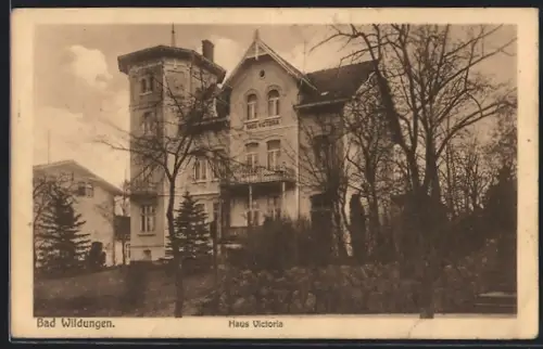 AK Bad Wildungen, Hotel Haus Victoria