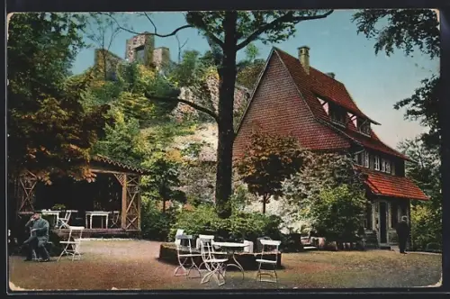AK Neustadt b. Ilfeld, Hotel u. Restaurant Ruine Hohnstein, Inh. Wilhelm Ewers